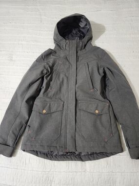 Firefly Aquabase Elite Gray Winter Jacket Women’s Outdoor Ski Snowboard Coat